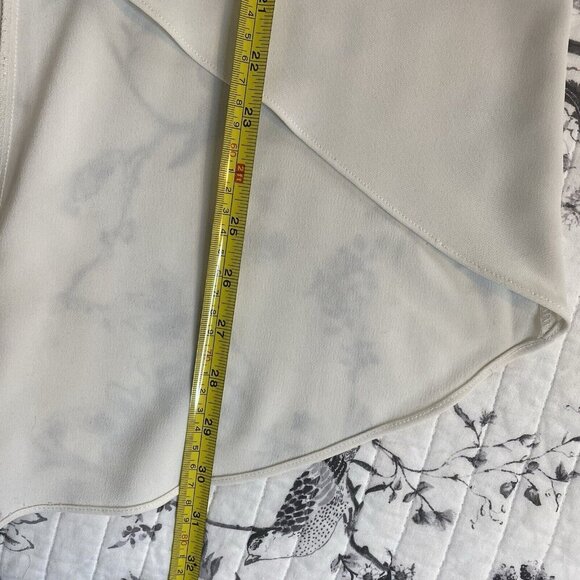 Amanda Uprichard Blouse High Low White Ivory Sleeveless Top Size Small - Picture 7 of 8
